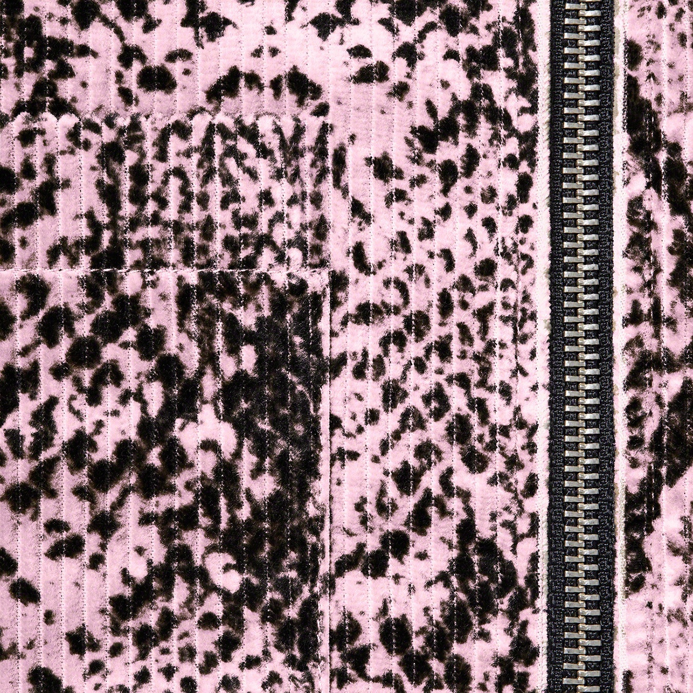 Snakeskin Corduroy Zip Up Shirt view 4